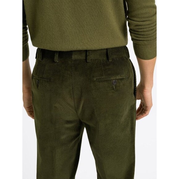 The Proper Clothing Corduroy Stretch Dress Pant Cotton Olive Green Size 36/29 - Picture 3 of 11